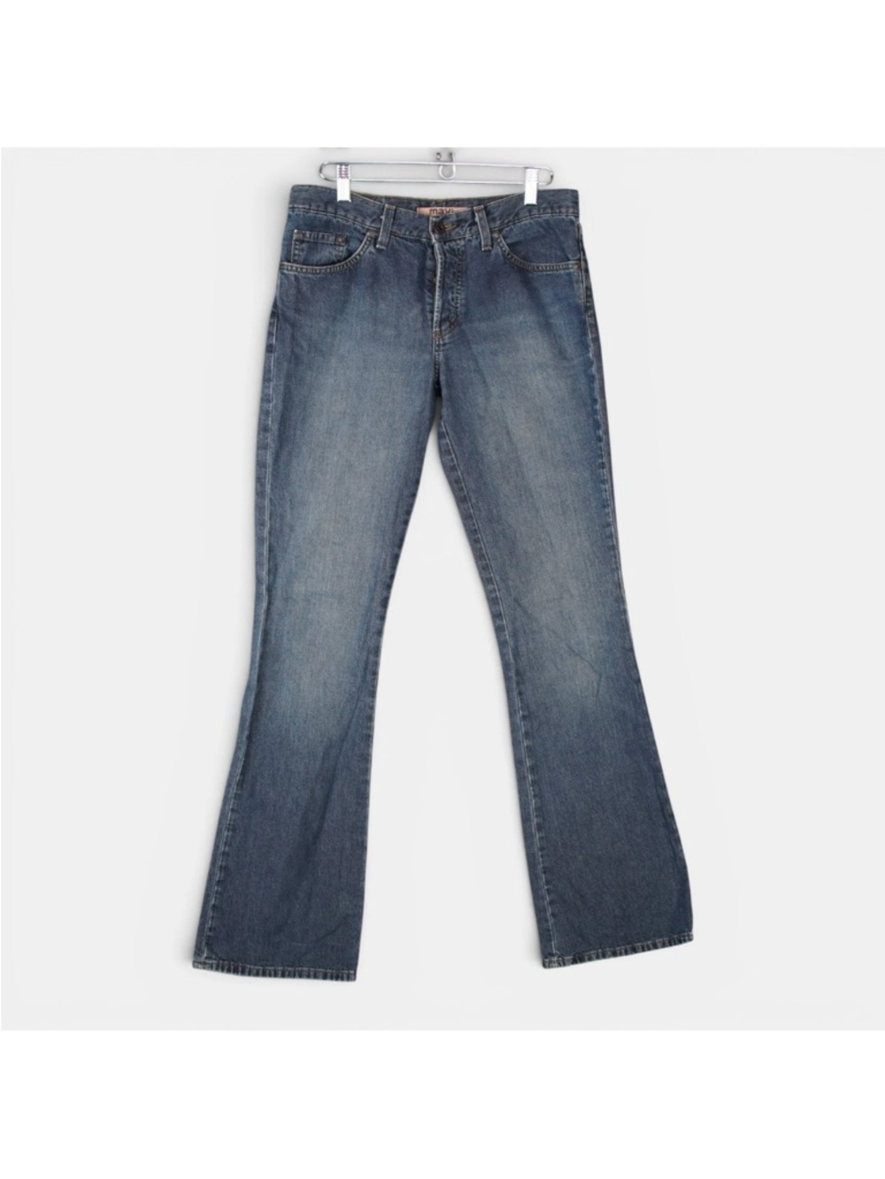 Mavi Jeans 136 Molly Low Rise Flare Jeans Women's Size 28x32 Med Wash Button Fly